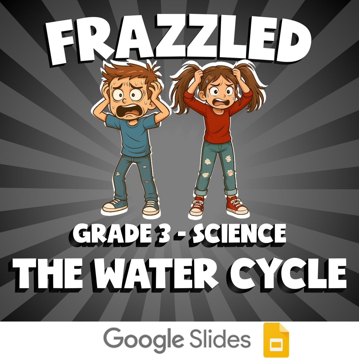 The Water Cycle FRAZZLED Science Game - No Prep Grade 3 Review Activity