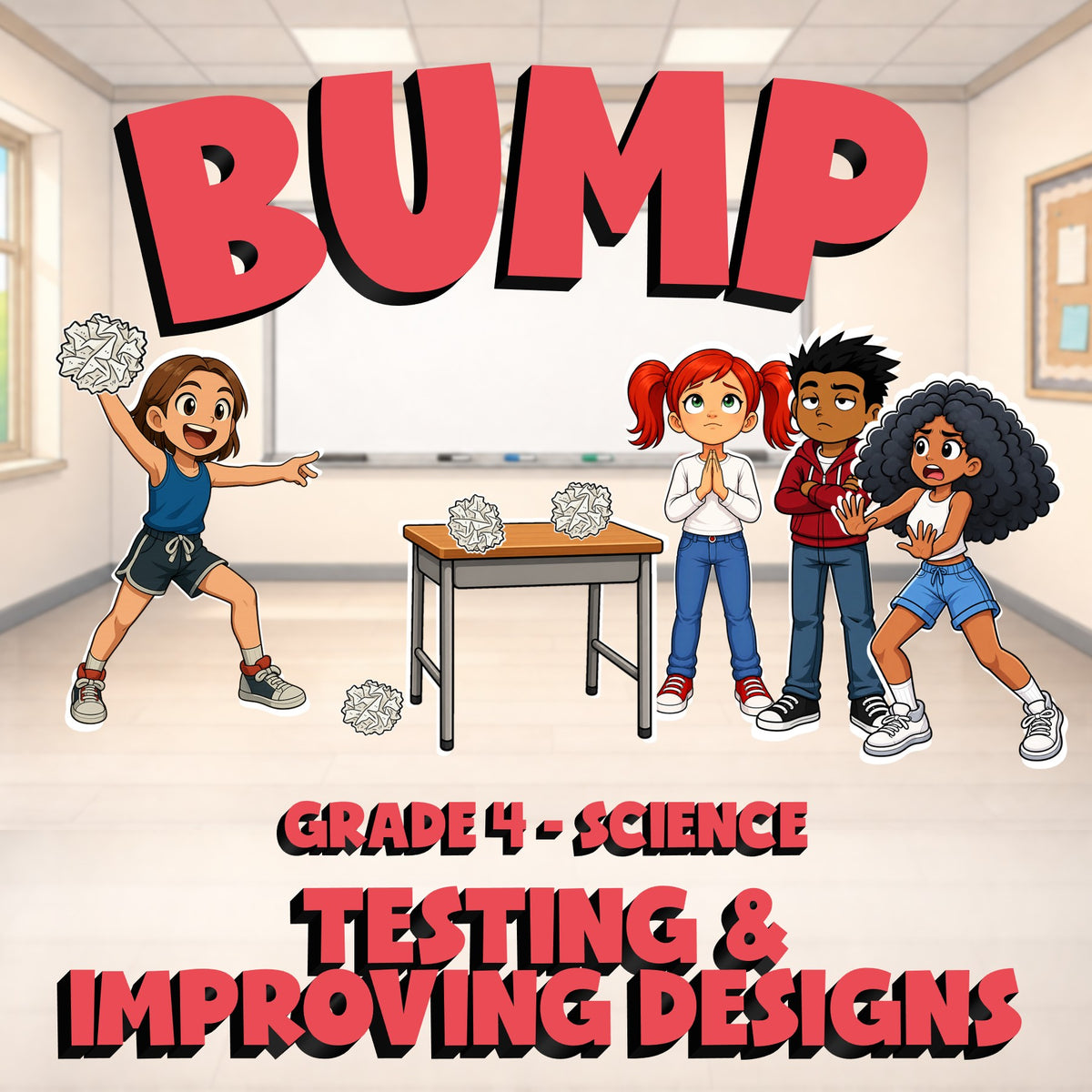 Testing & Improving Designs BUMP Science Game - No Prep Grade 4 Review Activity