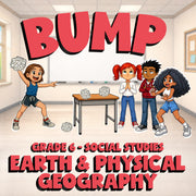 Earth & Physical Geography BUMP Socials Game - No Prep Grade 6 Review Activity