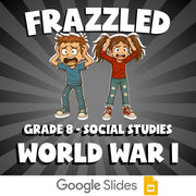 World War I FRAZZLED Socials Game - No Prep Grade 8 Review Activity