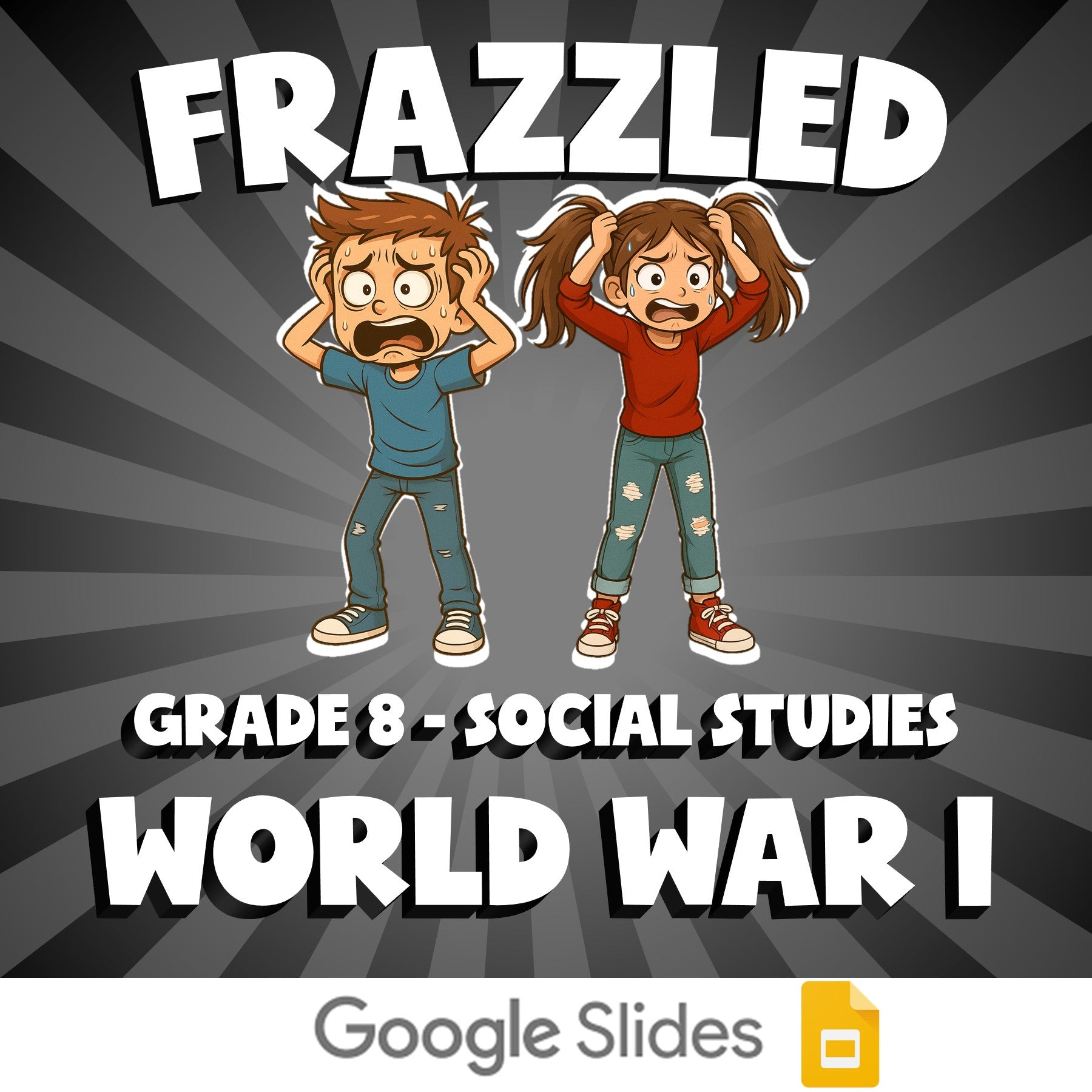 World War I FRAZZLED Socials Game - No Prep Grade 8 Review Activity