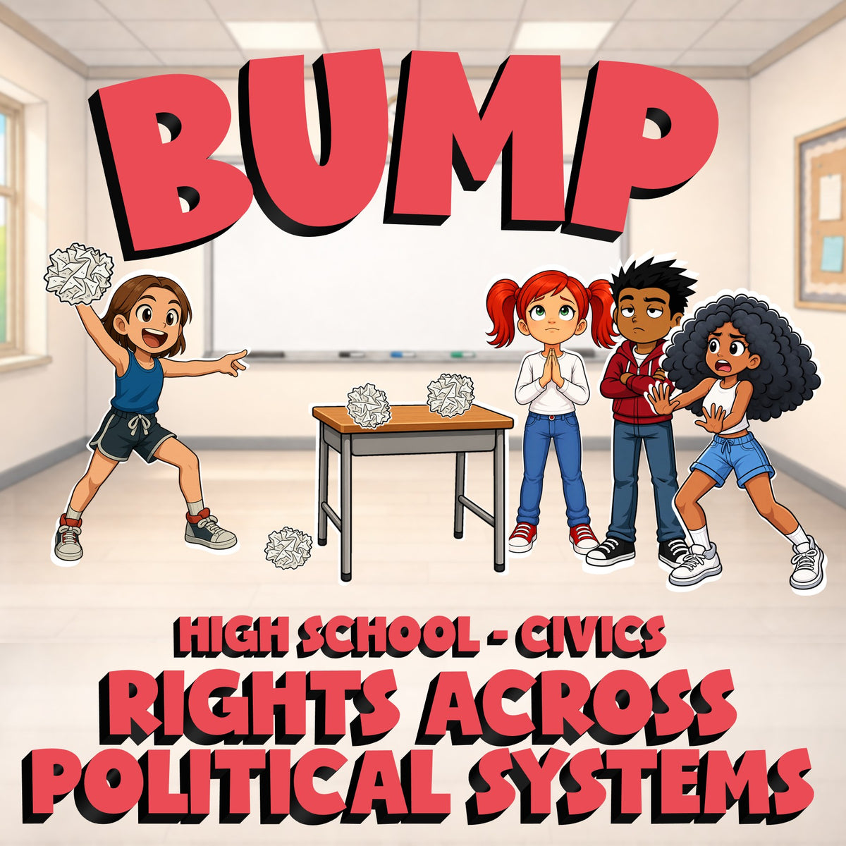 Rights Across Political Systems BUMP Civics Game - No Prep Review Activity