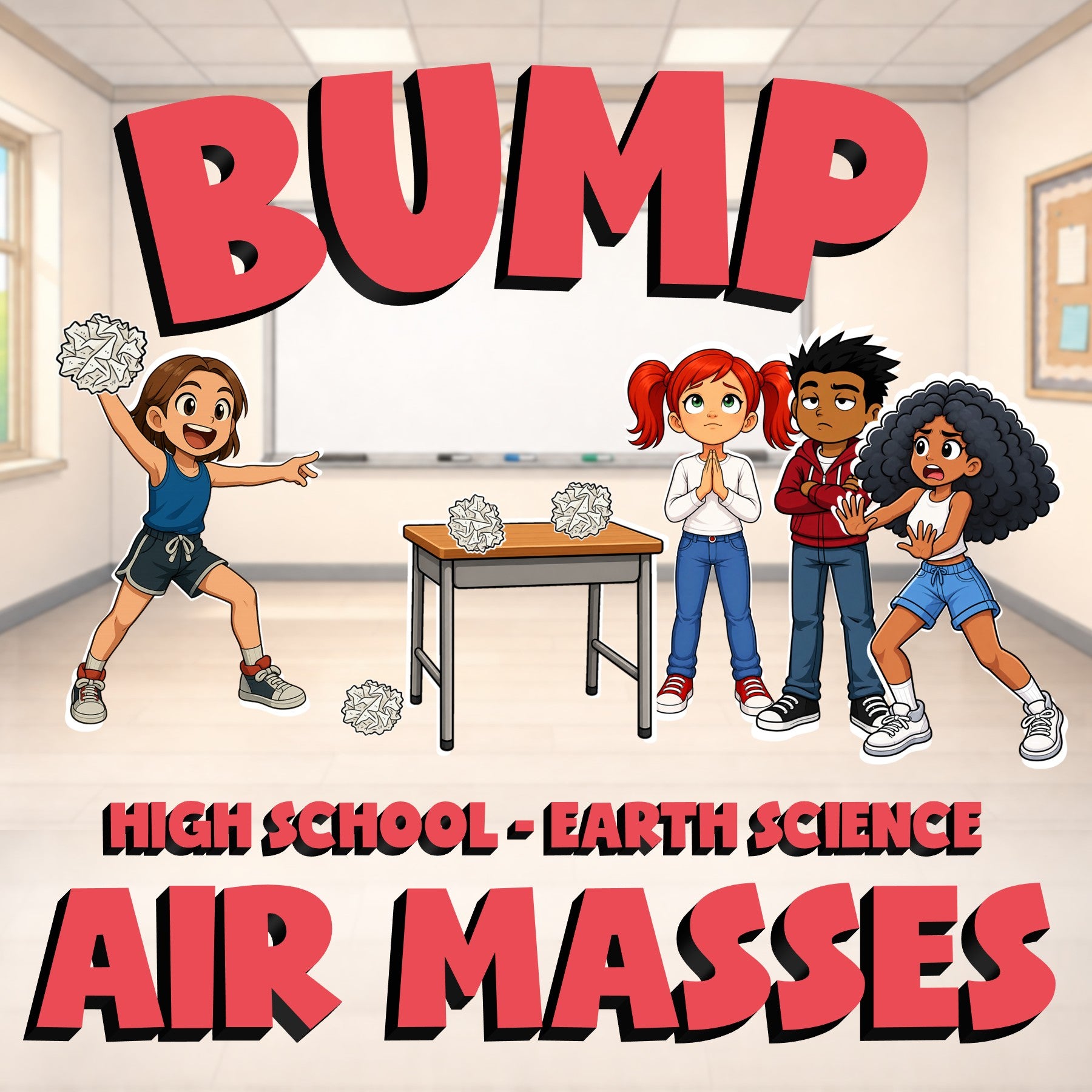 Air Masses BUMP Game - No Prep Earth Science Review Activity