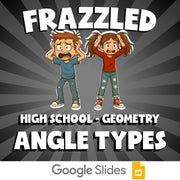 Angle Types FRAZZLED Math Game - No Prep Geometry Review Activity