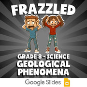 Geological Phenomena FRAZZLED Science Game - No Prep Grade 8 Review Activity