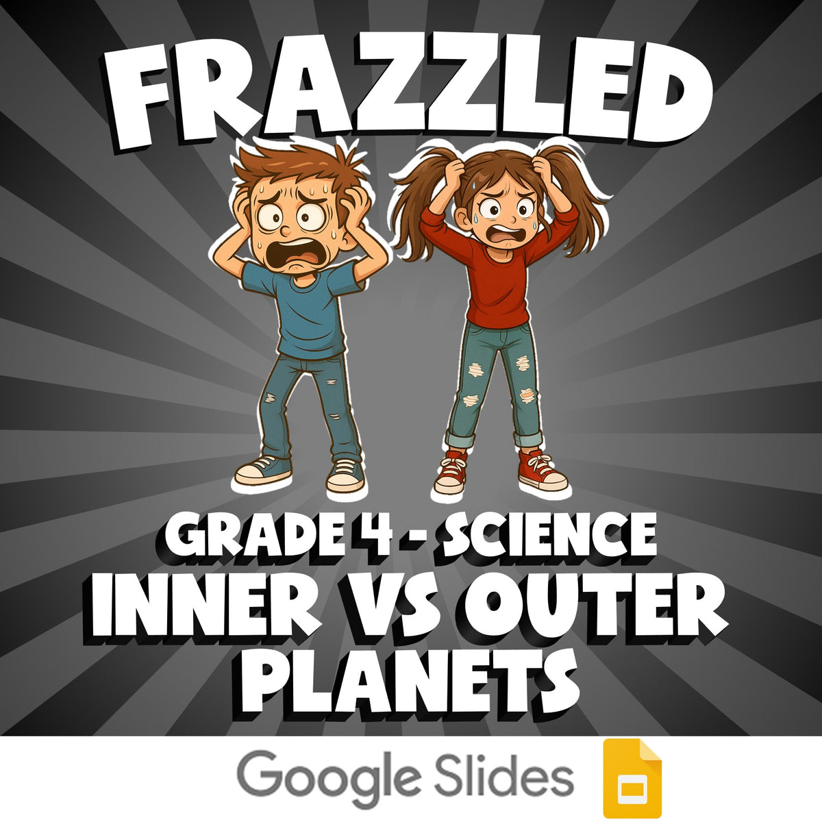 Inner vs Outer Planets FRAZZLED Science Game - No Prep Grade 4 Review Activity