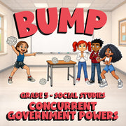 Concurrent Government Powers BUMP Socials Game - No Prep Grade 5 Review Activity