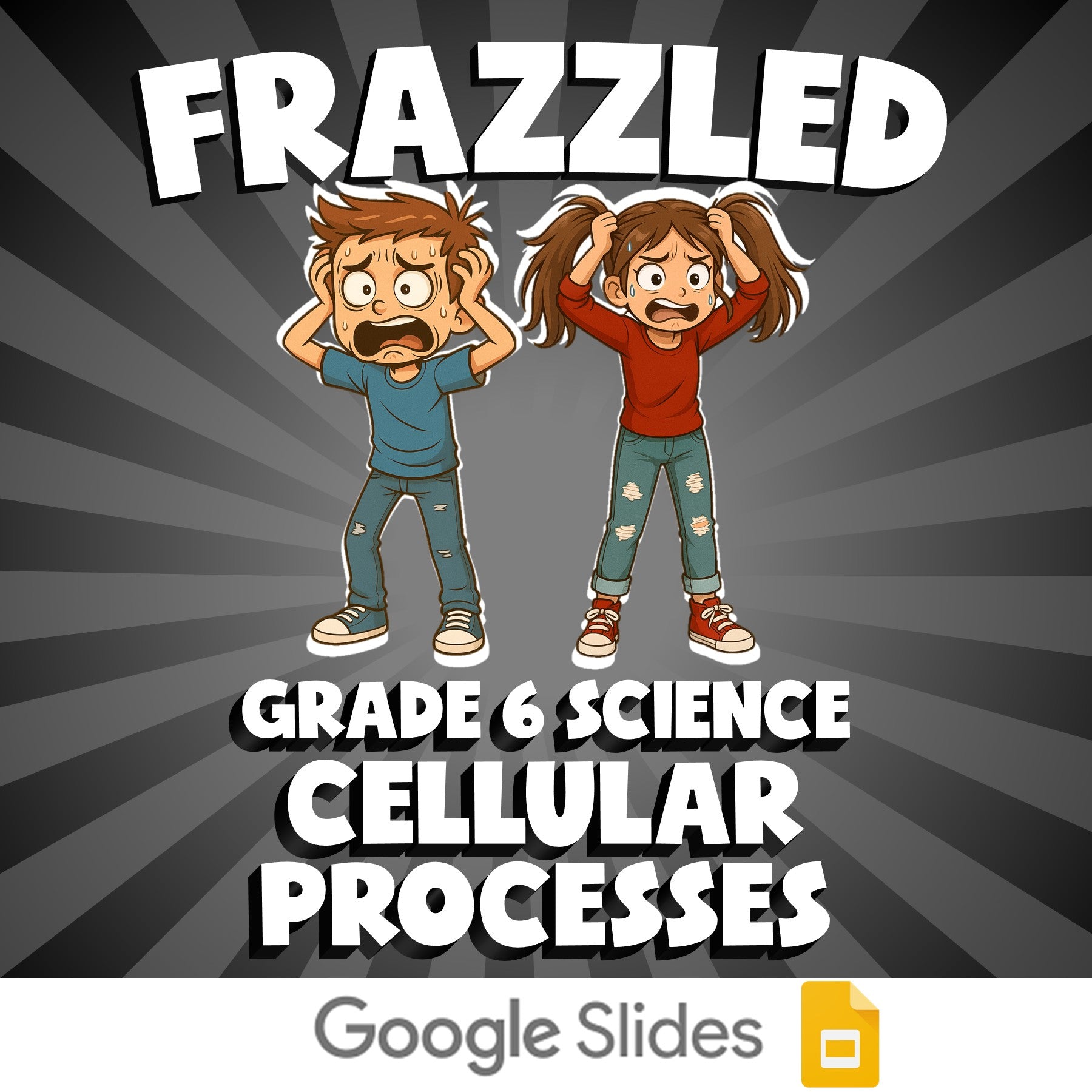 Cellular Processes FRAZZLED Science Game - No Prep Grade 6 Review Activity