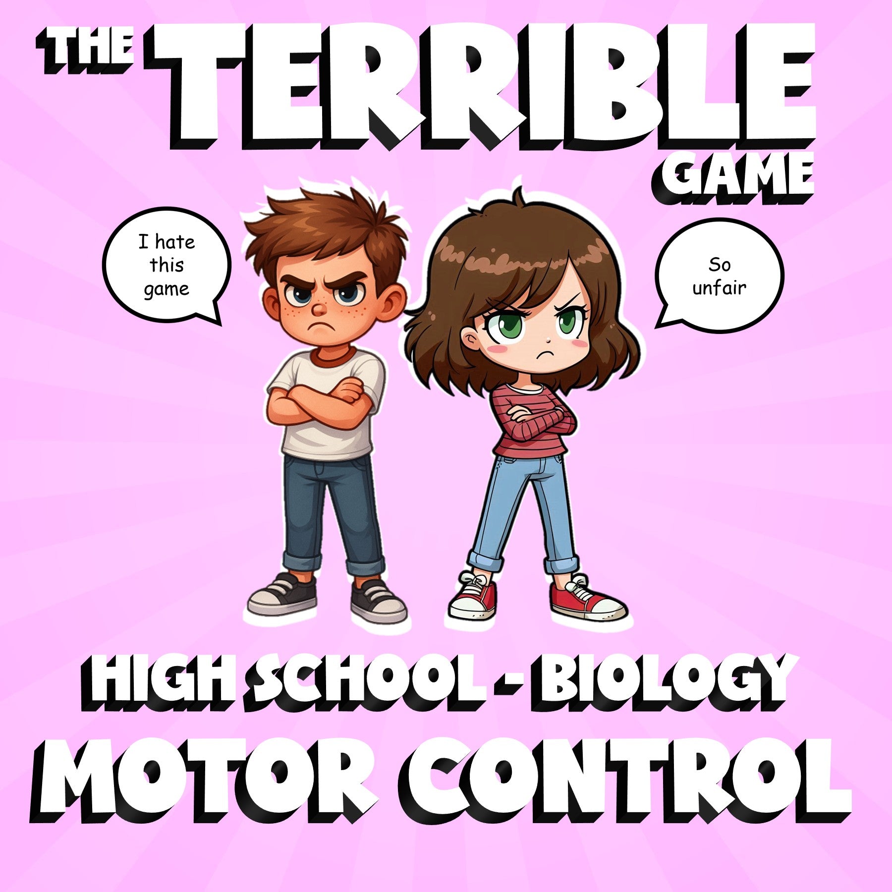 Motor Control THE TERRIBLE GAME - No Prep Biology Science Review Activity