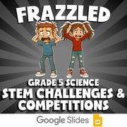 STEM Challenges & Competitions FRAZZLED Science Game - No Prep Grade 5 Review