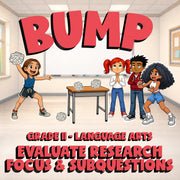 Evaluate Research Focus & Subquestions BUMP ELA Game - No Prep Grade 11 Review