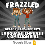 Language, Emphasis & Omission Bias FRAZZLED ELA Game - No Prep Grade 11 Review