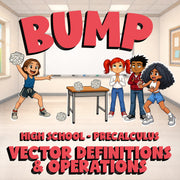 Vector Definitions & Operations BUMP Math Game - No Prep PreCalculus Review