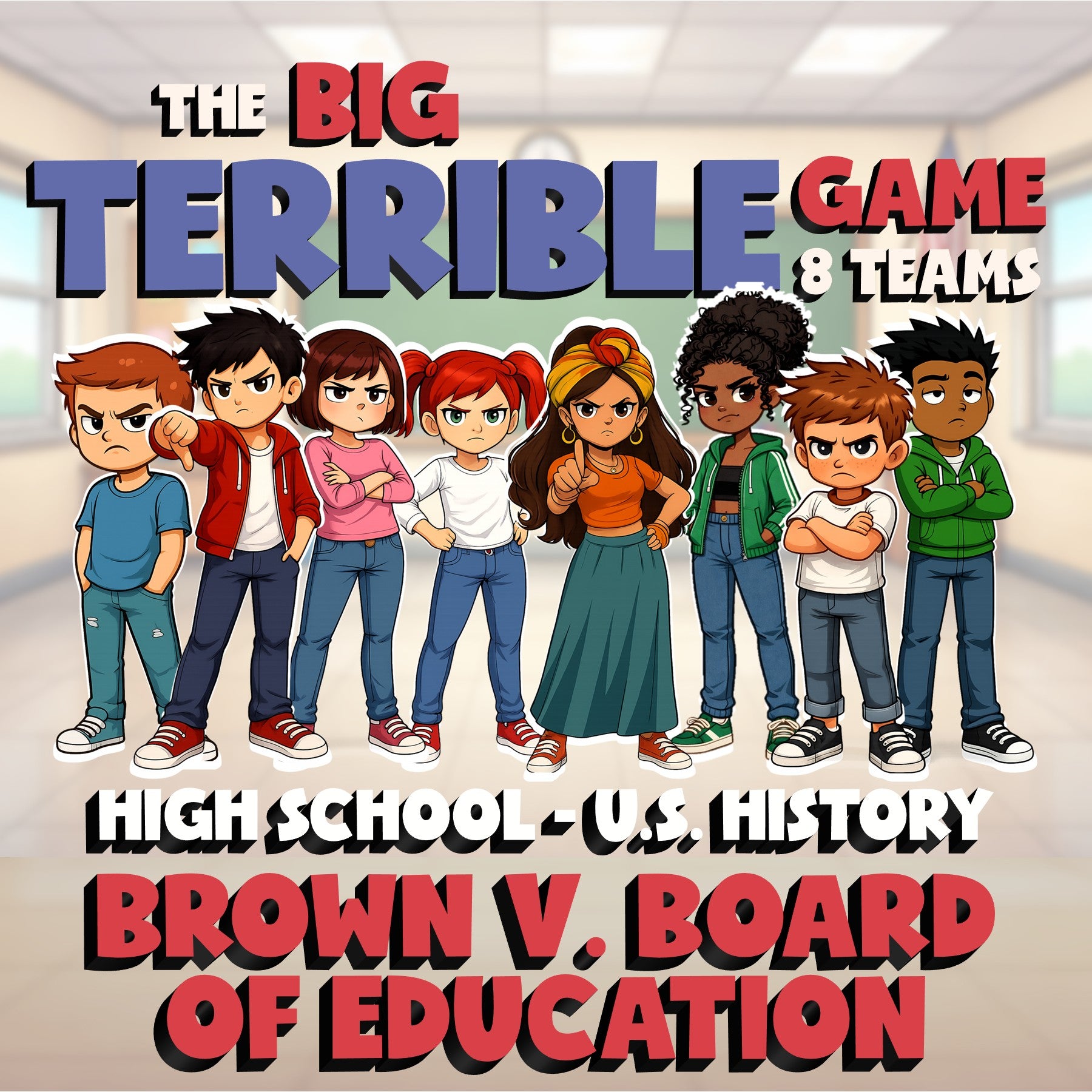 Brown v. Board of Education BIG TERRIBLE GAME - No Prep U.S. History Review