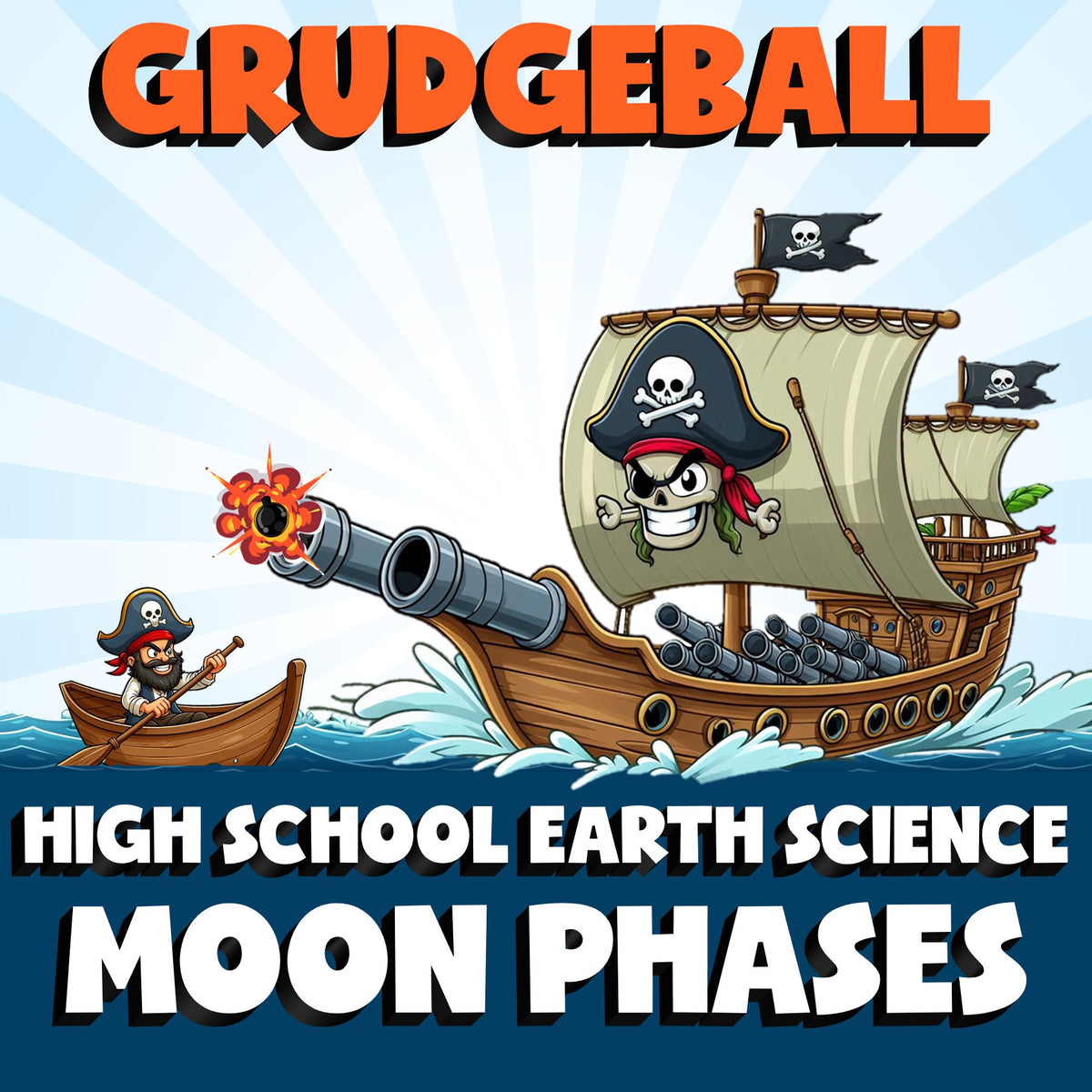 Moon Phases GRUDGEBALL Game - No Prep Earth Science Review Activity
