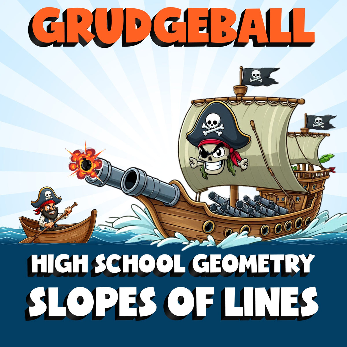 Slopes of Lines GRUDGEBALL Math Game - No Prep Geometry Review Activity
