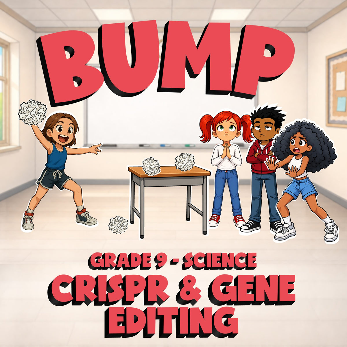CRISPR & Gene Editing BUMP Science Game - No Prep Grade 9 Review Activity