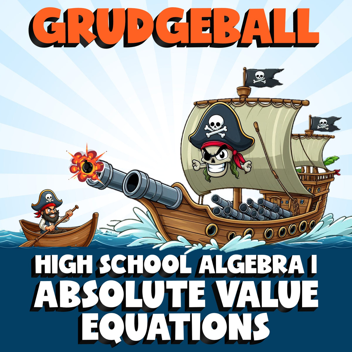 Absolute Value Equations GRUDGEBALL Math Game - No Prep Algebra 1 Review