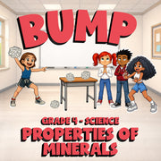 Properties of Minerals BUMP Science Game - No Prep Grade 4 Review Activity