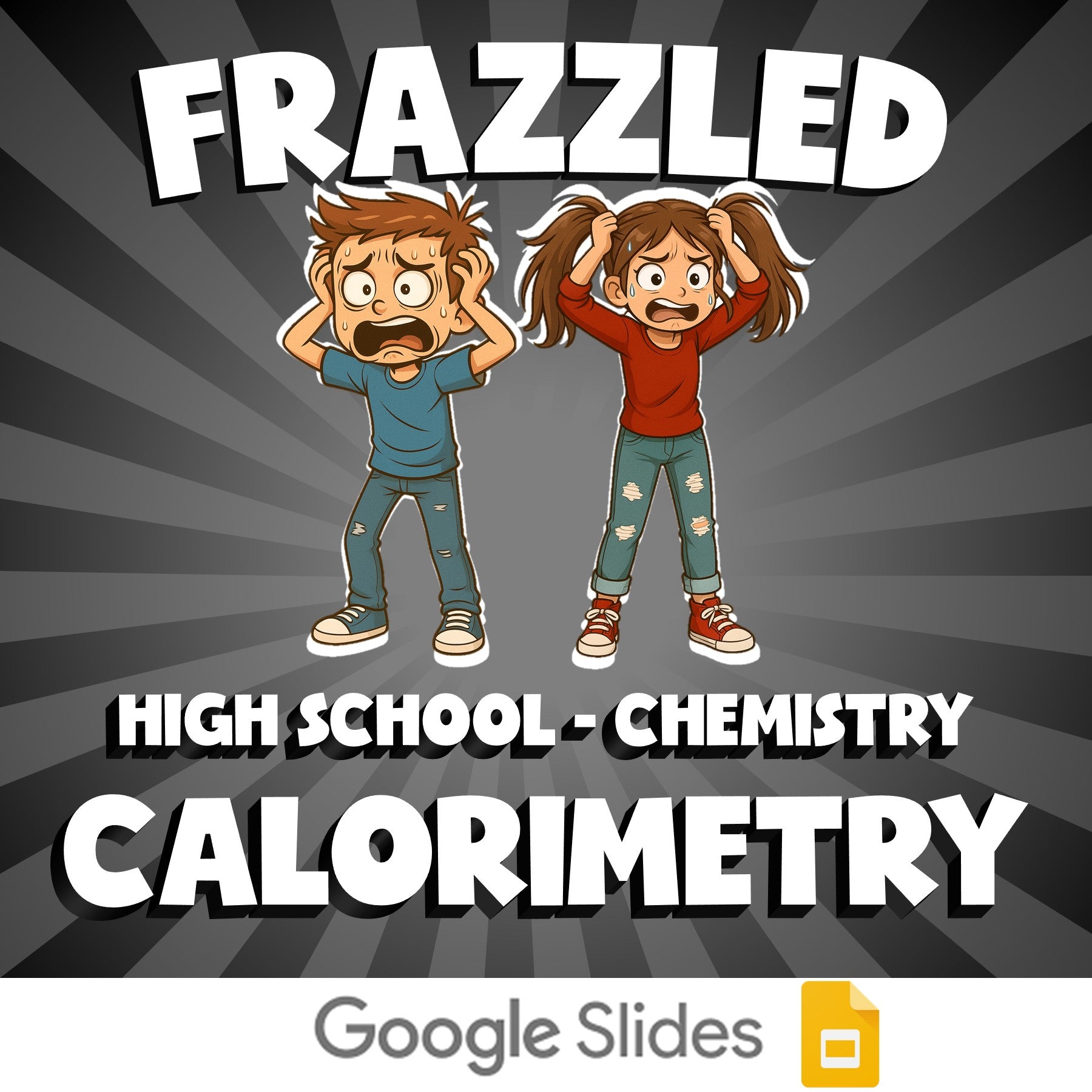 Calorimetry FRAZZLED Science Game - No Prep Chemistry Review Activity