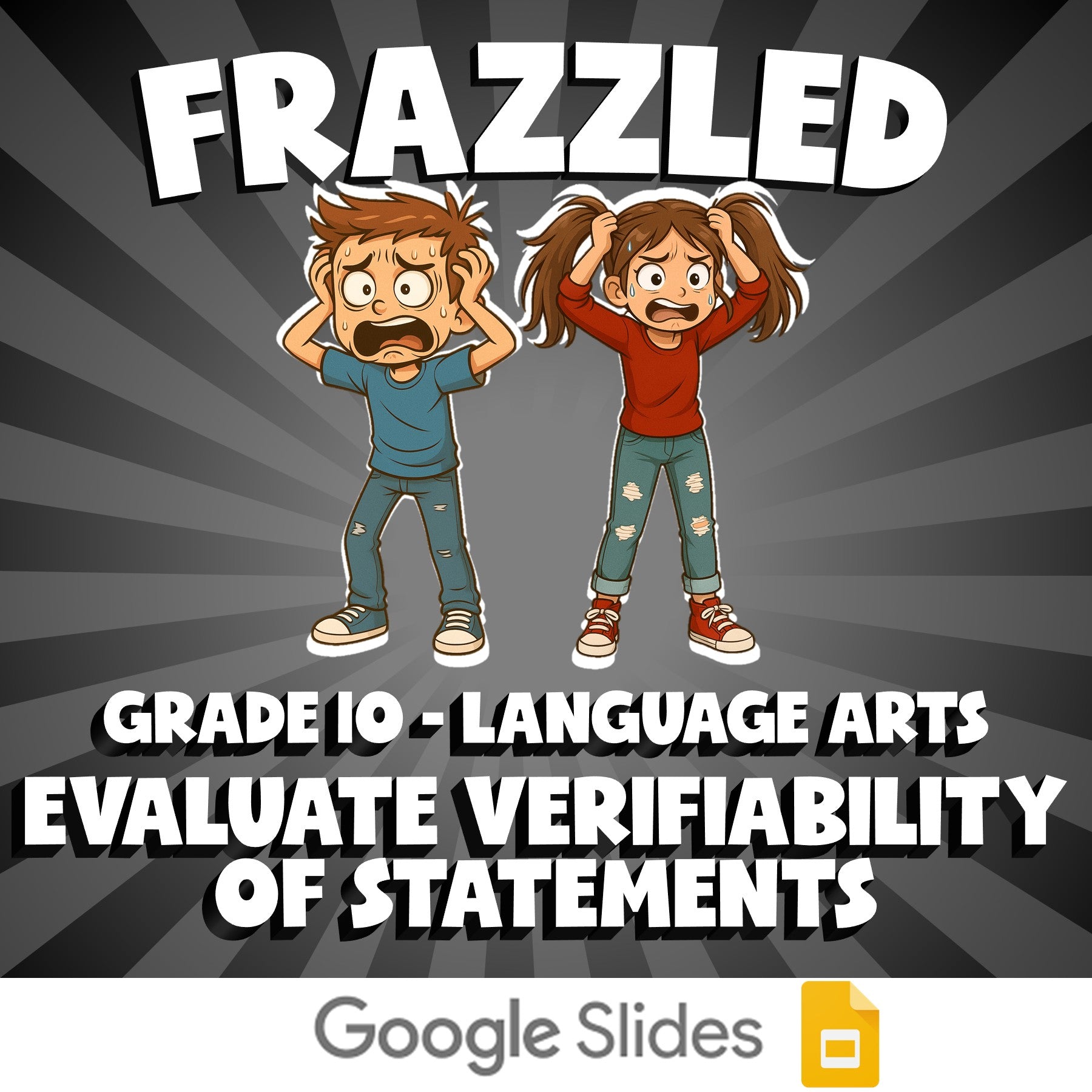 Evaluate Verifiability of Statements FRAZZLED ELA Game - No Prep Grade 10 Review