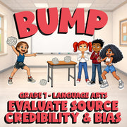 Evaluate Source Credibility & Bias BUMP ELA Game - No Prep Grade 7 Review