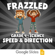 Speed & Direction FRAZZLED Science Game - No Prep Grade 4 Review Activity
