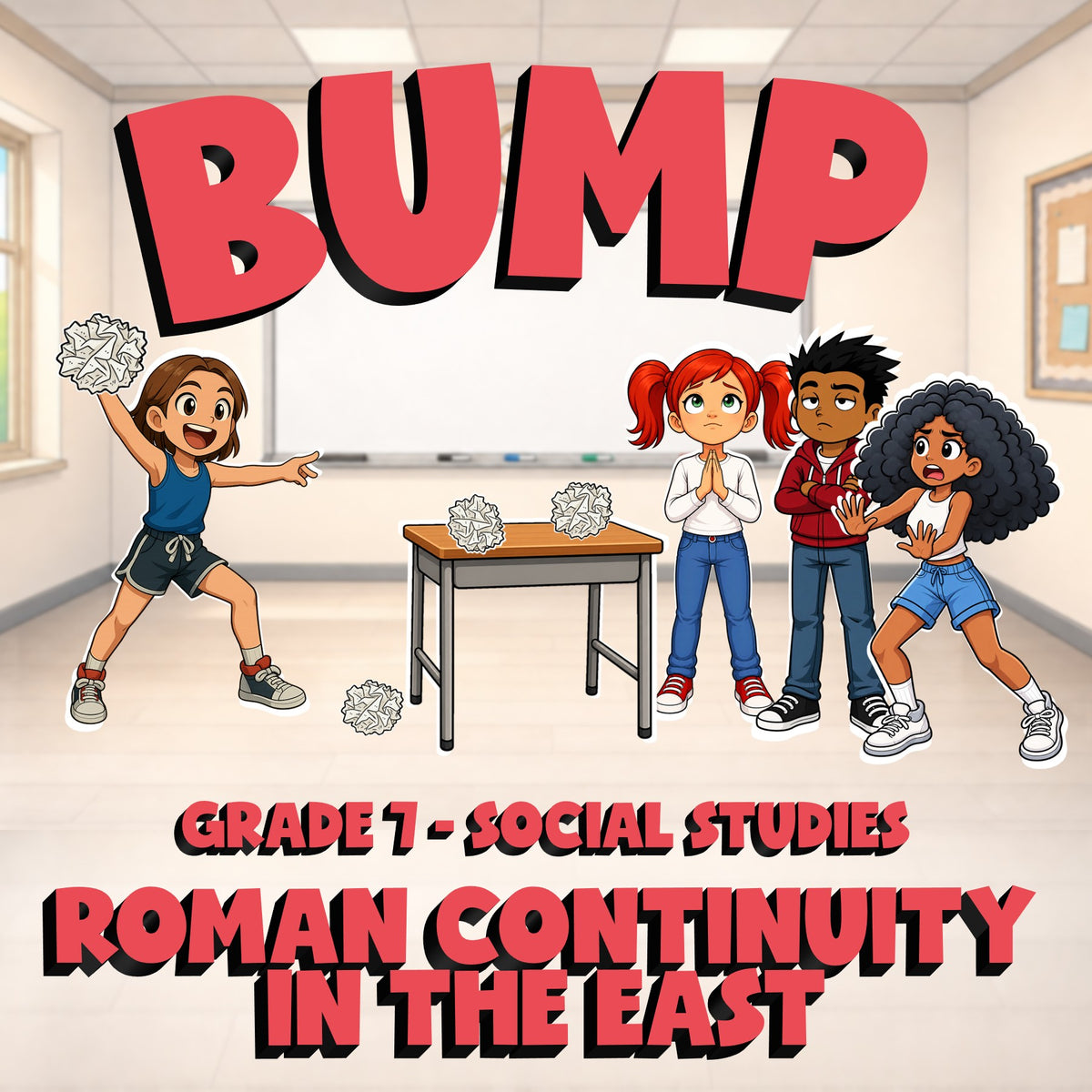 Roman Continuity in the East BUMP Socials Game - No Prep Grade 7 Review Activity