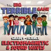 Electromagnetic & Sound Waves BIG TERRIBLE GAME - No Prep Grade 9 Science Review