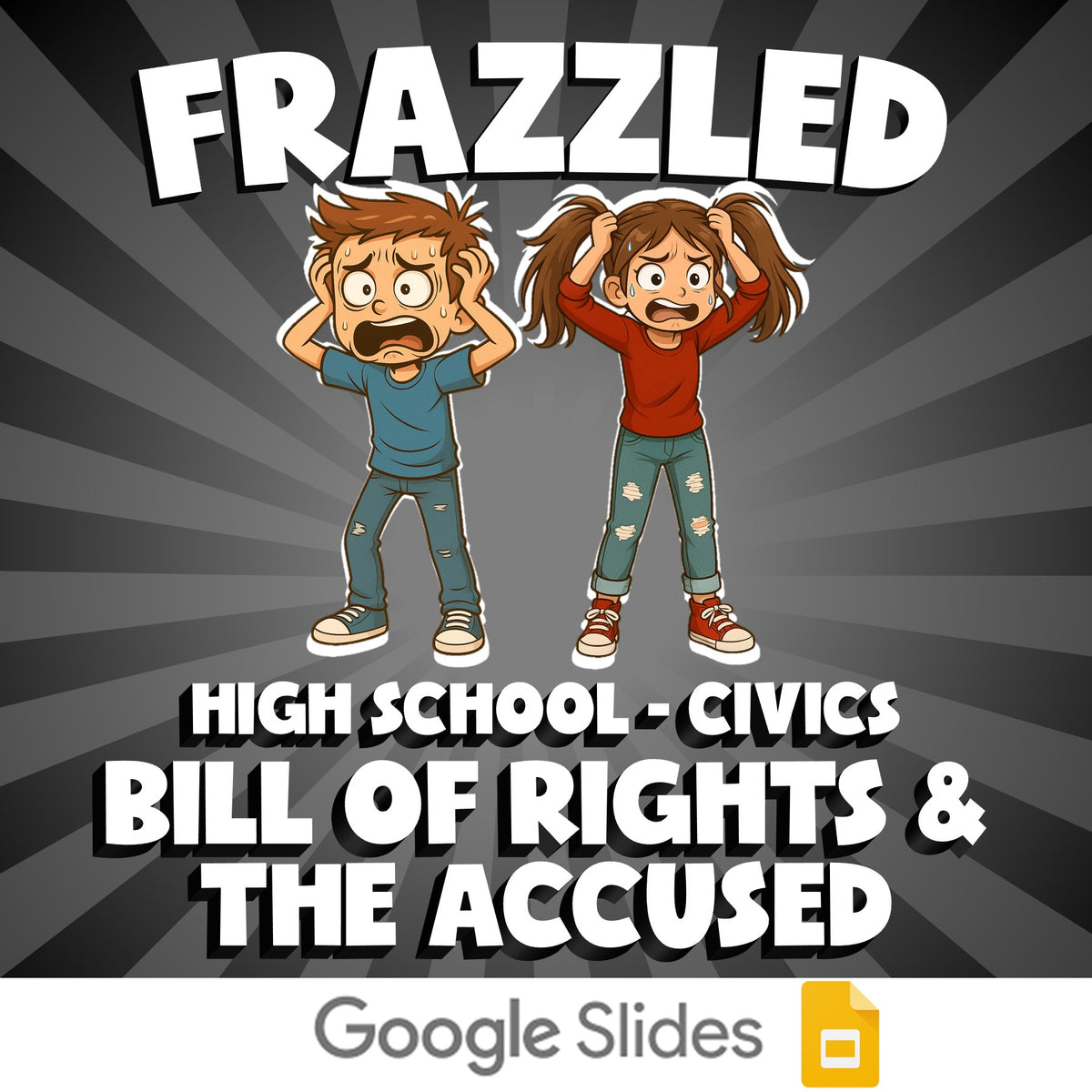 Bill of Rights & the Accused FRAZZLED Civics Game - No Prep Review Activity