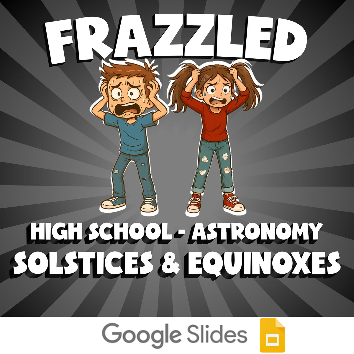 Solstices & Equinoxes FRAZZLED Science Game - No Prep Astronomy Review Activity