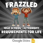 Requirements for Life FRAZZLED Science Game - No Prep Astronomy Review Activity