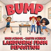 Landforms from Deposition BUMP Game - No Prep Earth Science Review Activity
