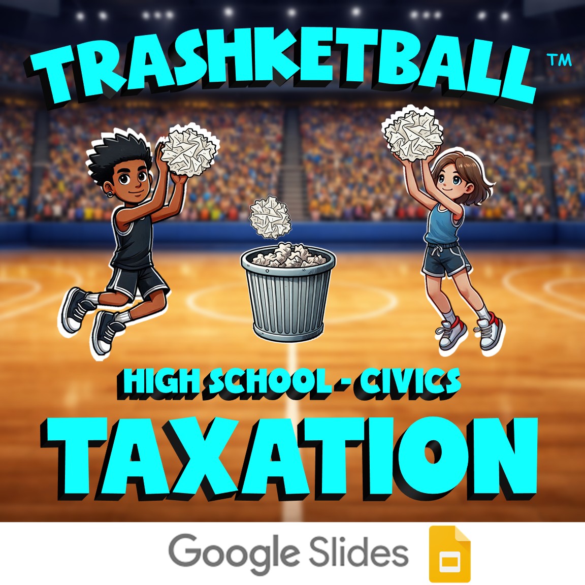 Taxation TRASHKETBALL Civics Game - No Prep Review Activity