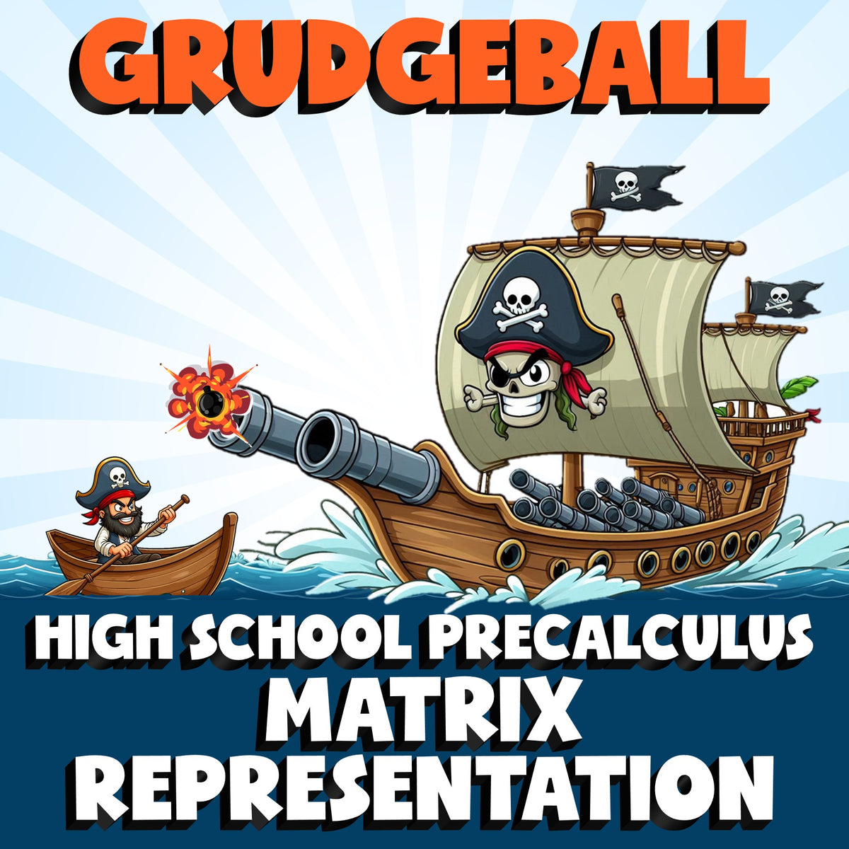 Matrix Representation GRUDGEBALL Math Game - No Prep PreCalculus Review Activity