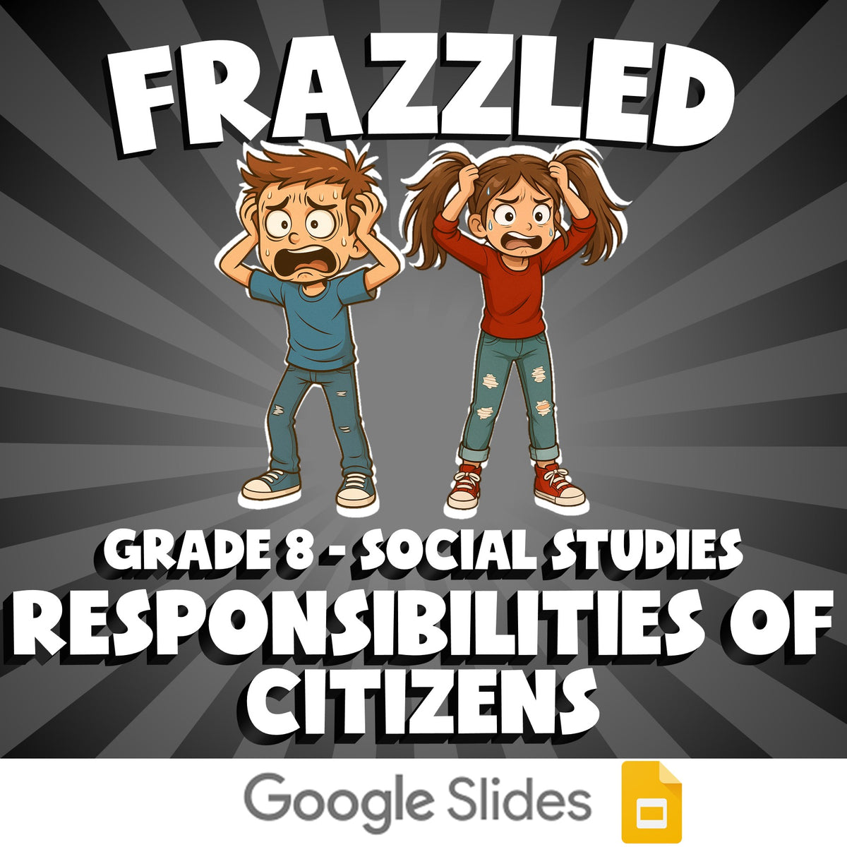 Responsibilities of Citizens FRAZZLED Socials Game - No Prep Grade 8 Review
