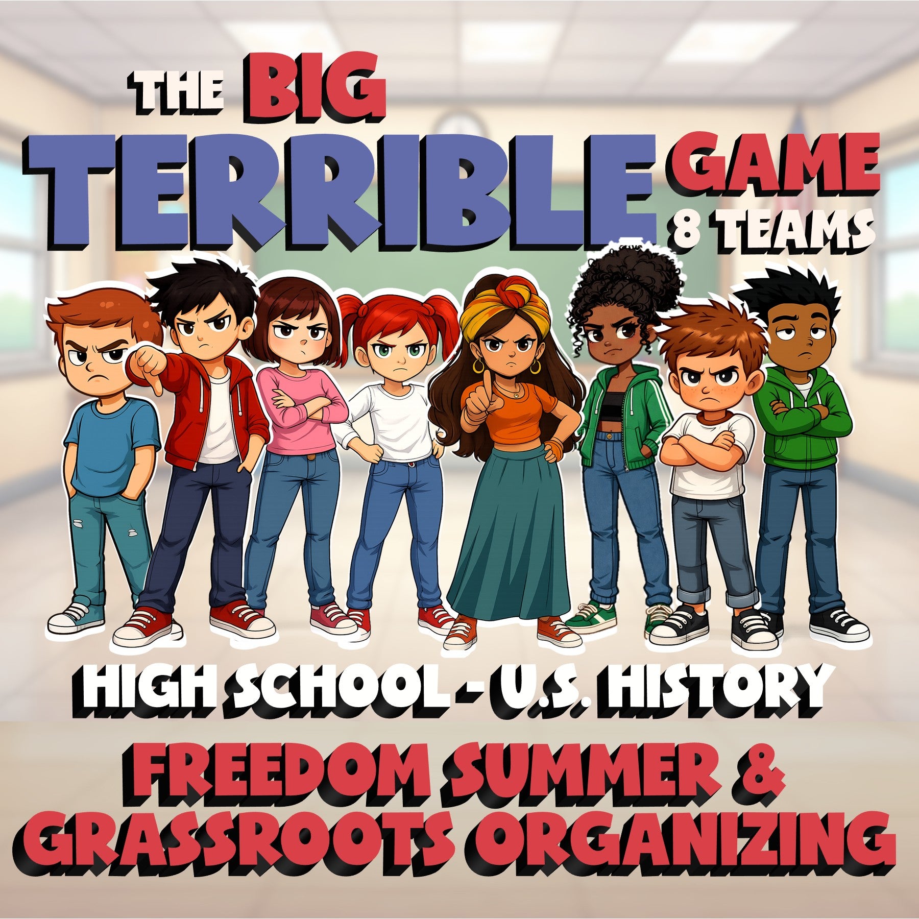 Freedom Summer & Grassroots Organizing BIG TERRIBLE GAME - U.S. History Review