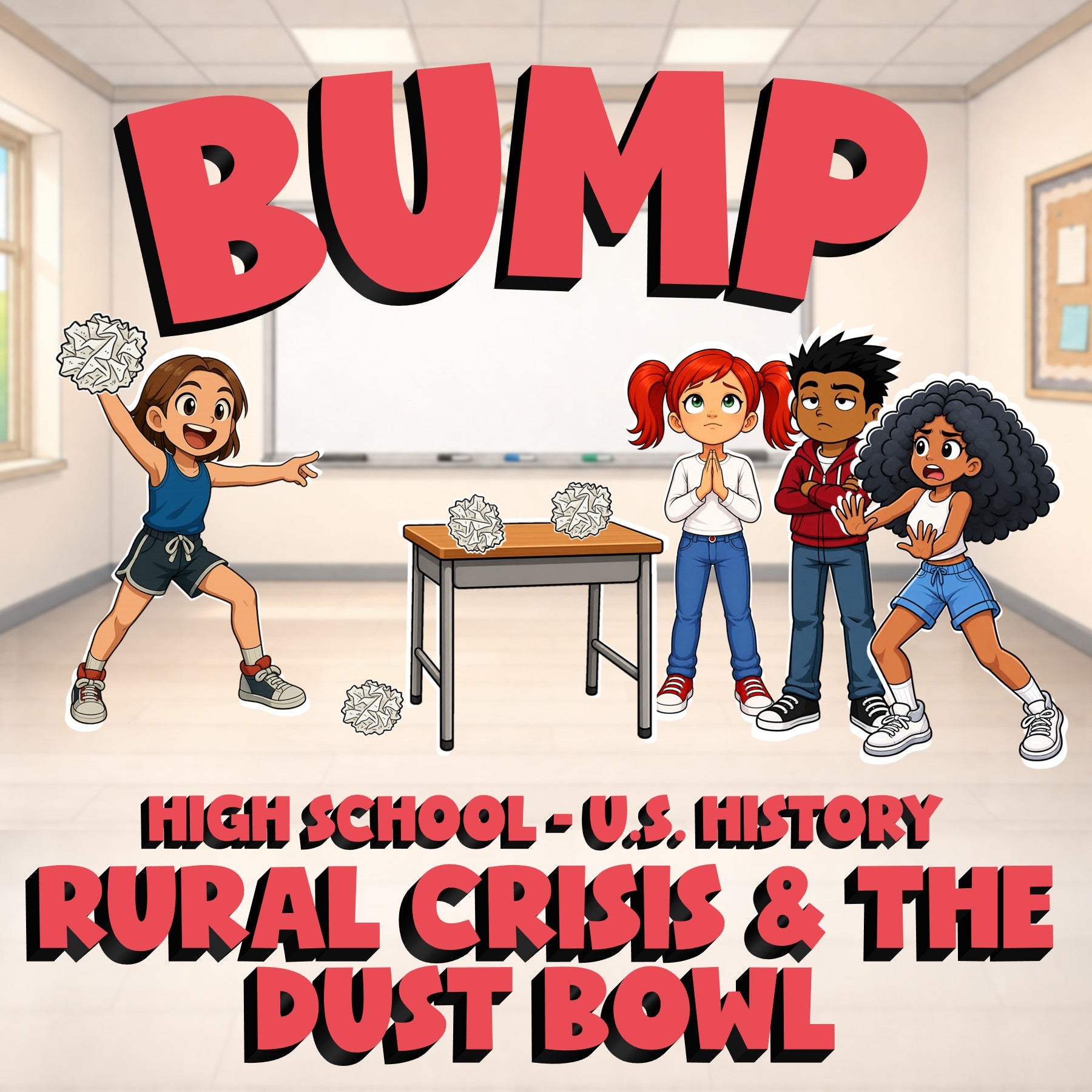 Rural Crisis & the Dust Bowl BUMP U.S. History Game - No Prep Review Activity