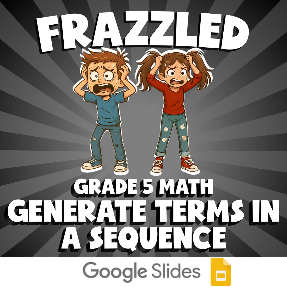 Generate Terms in a Sequence FRAZZLED Math Game - No Prep Grade 5 Review