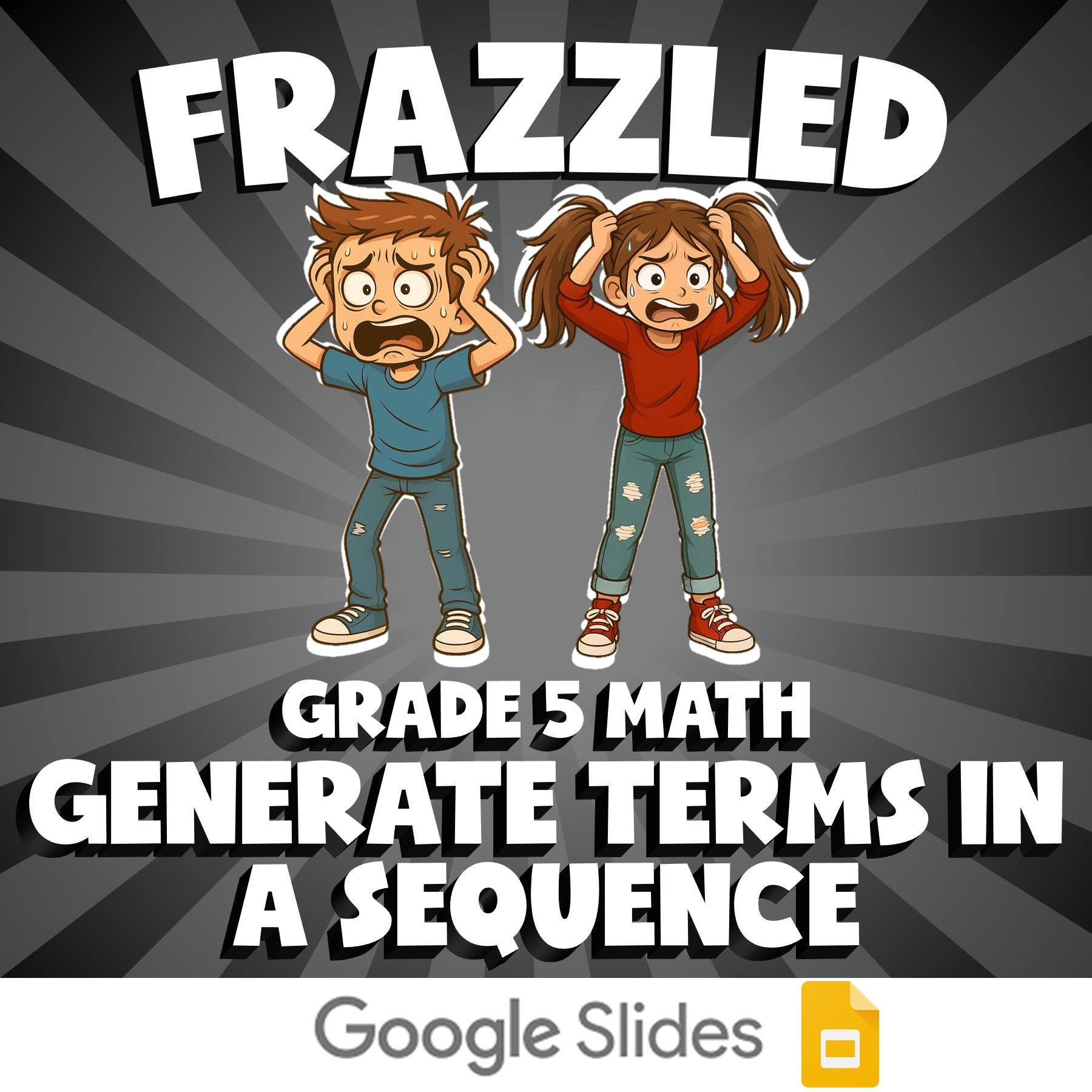 Generate Terms in a Sequence FRAZZLED Math Game - No Prep Grade 5 Review