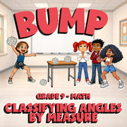 Classifying Angles by Measure BUMP Math Game - No Prep Grade 9 Review Activity
