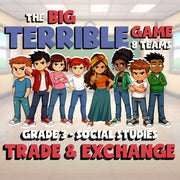 Trade & Exchange BIG TERRIBLE GAME - No Prep Grade 3 Socials Review Activity