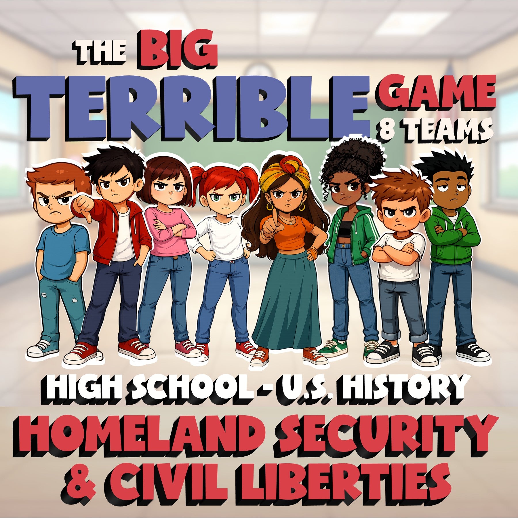 Homeland Security & Civil Liberties BIG TERRIBLE GAME - U.S. History Review