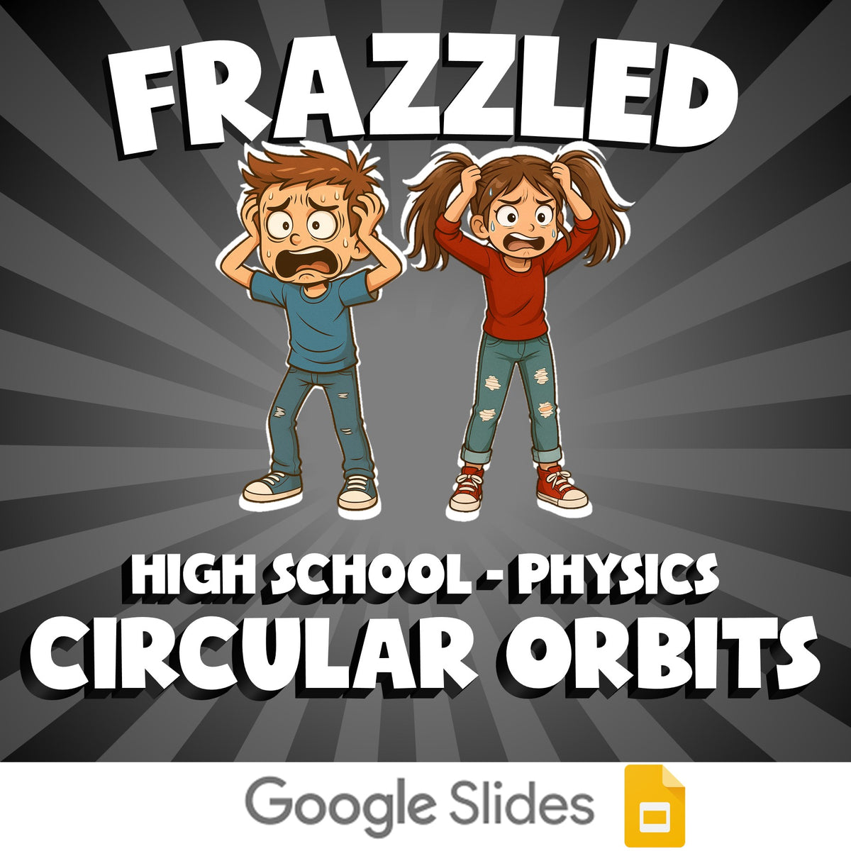 Circular Orbits FRAZZLED Science Game - No Prep Physics Review Activity