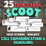 Cell Communication & Signaling SCOOT TASK CARDS Science Game - No Prep Biology