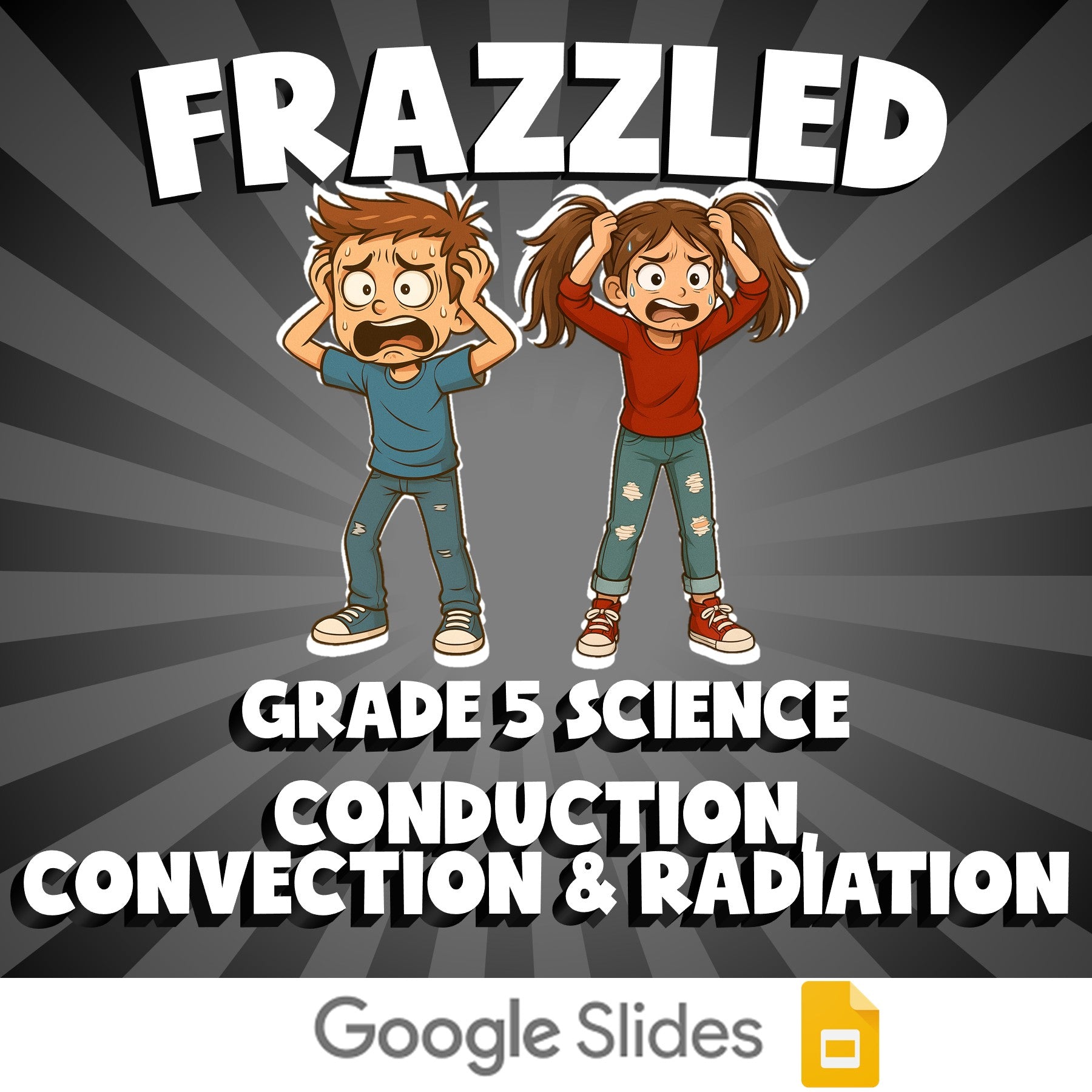 Conduction, Convection & Radiation FRAZZLED Science Game - No Prep Grade 5