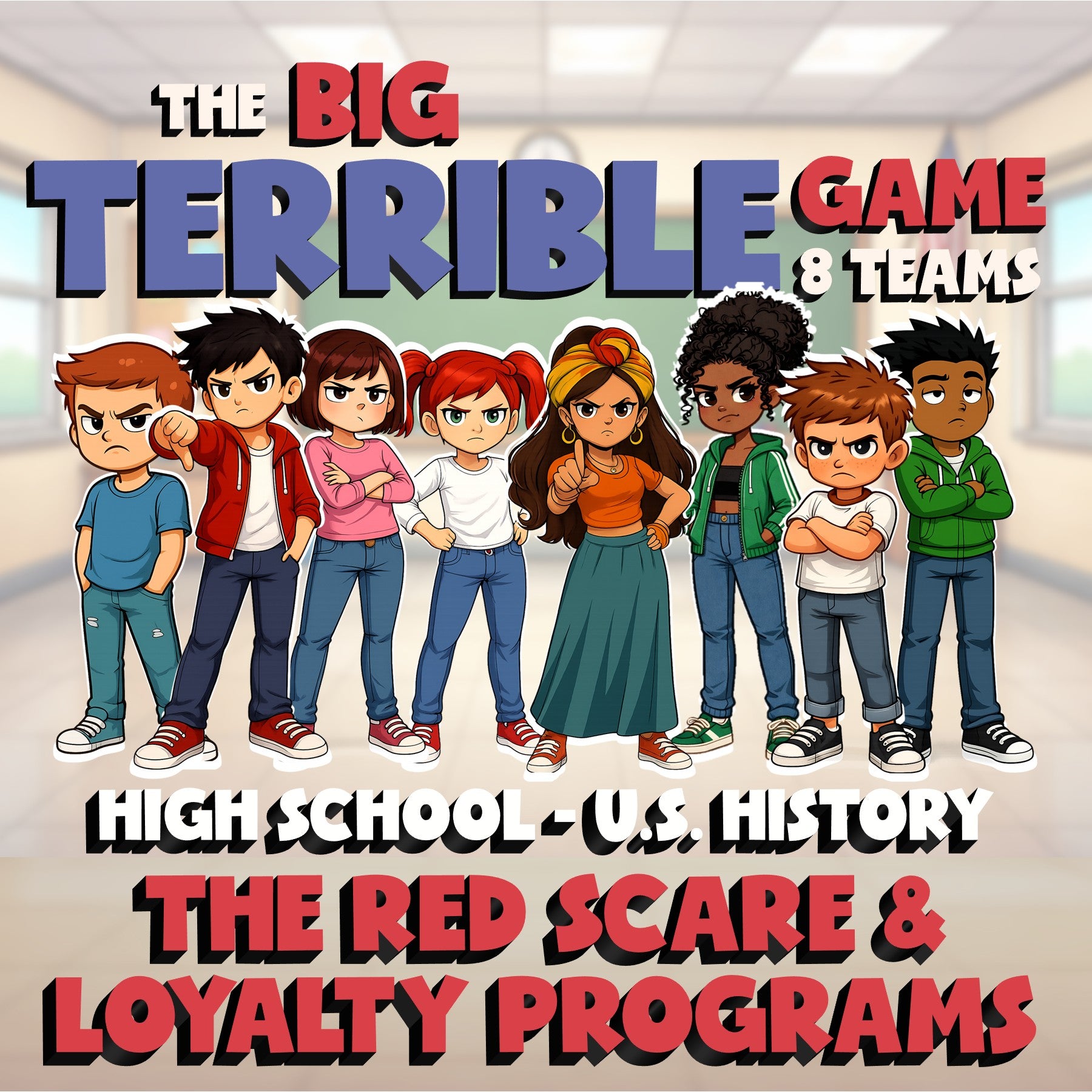 The Red Scare & Loyalty Programs BIG TERRIBLE GAME - No Prep U.S. History Review