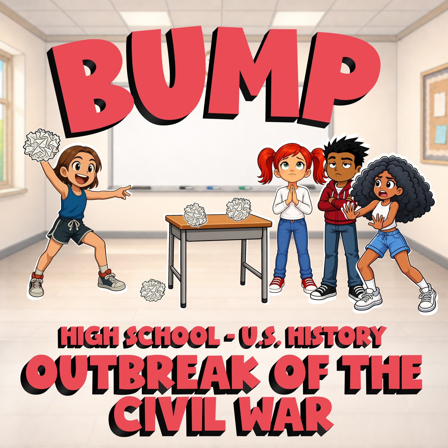 Outbreak of the Civil War BUMP U.S. History Game - No Prep Review Activity