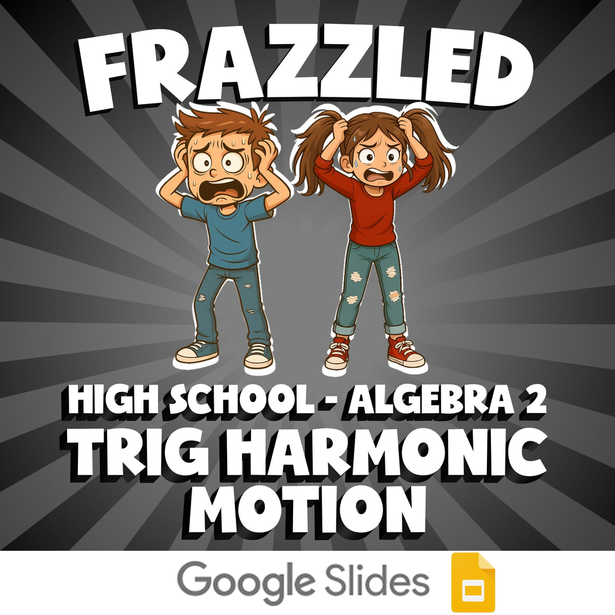 Trig Harmonic Motion FRAZZLED Math Game - No Prep Algebra 2 Review Activity