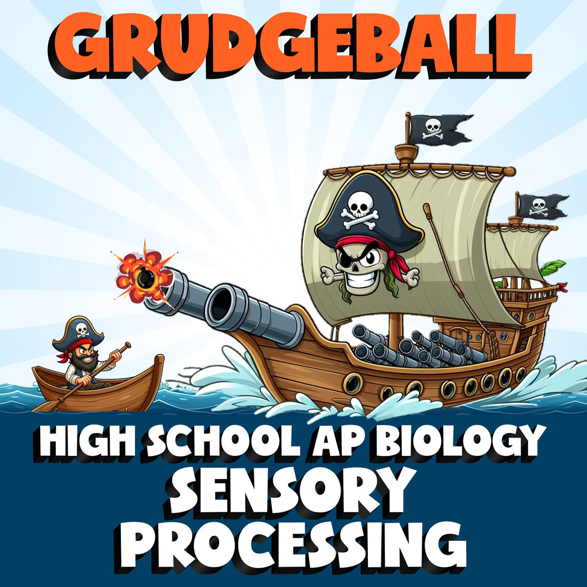 Sensory Processing GRUDGEBALL Science Game - No Prep AP Biology Review Activity